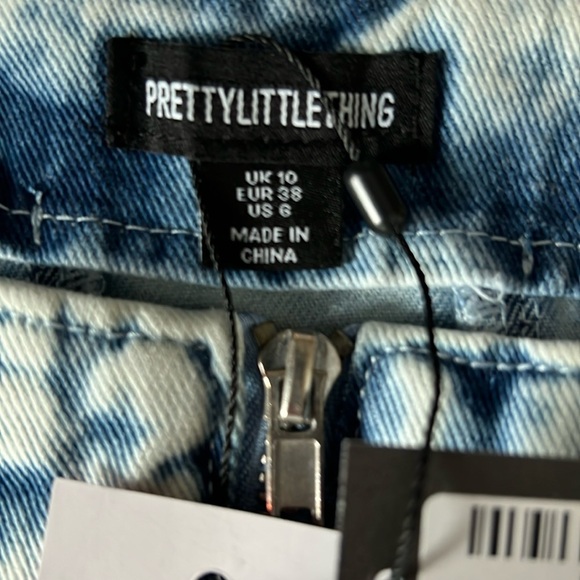 Pretty little thing NWT corset acid wash jeans 6 - Picture 4 of 8